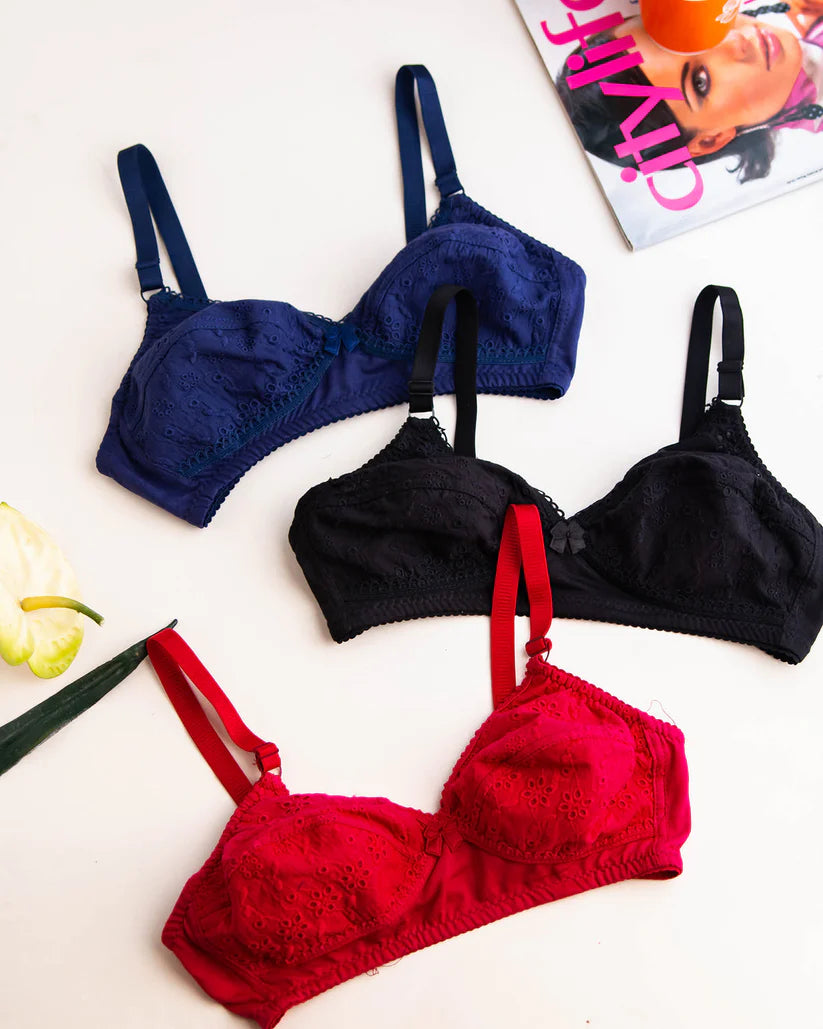 Summer Sale – Premium Soft Cotton Comfort Bra (Pack of 2)