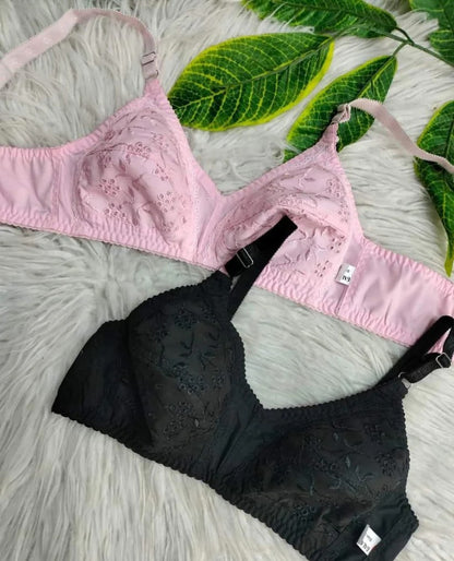 Summer Sale – Premium Soft Cotton Comfort Bra (Pack of 2)